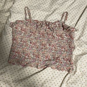 light pink floral summer top!